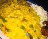 A picture of step 5 of JOLLOP RICE+COUSLOW+FRIEDchicken by Maryumms_cuisine🌸.