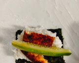 Foto langkah ke 5 dari resep 🍙Pan-fry Teriyaki Tofu Rice Paper Sushi Dumplings | with homemade vegan tofu Kewpie Mayo.
