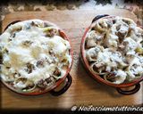 A picture of step 4 of Stuffed Paccheri with Sausage and Porcini Mushrooms.