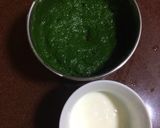 A picture of step 2 of Palak Paneer.
