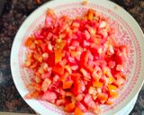 A picture of step 1 of Tomato Chutney (you can preserve it for 6 months).