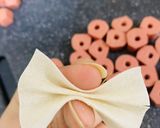 A picture of step 4 of Cheesy Ribbon sausages.