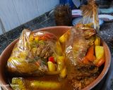 صورة لخطوة 7 من وصفة دجاج وخضار بكيس الشواء 🍗🫑🥕
