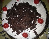 A picture of step 6 of Black forest cake.