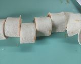 Virslivel töltött tortilla air fryerben sütve recept fázis 4 fotója