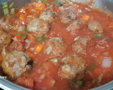 Foto del paso 6 de la receta: Albóndigas con tomate y chorizo. Airfryer y cazuela