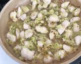 A picture of step 3 of Leek and Chicken Pie.