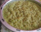 A picture of step 3 of Spinach oats dhokla.