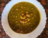 A picture of step 5 of Palak Rajma.