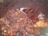 Gyoza ayam dengan chili oil