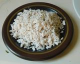 A picture of step 1 of Puran Kozhukattai with Channa, Jaggery, and Coconut Filling.