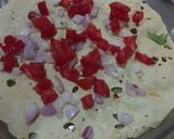 A picture of step 3 of Masala papad.