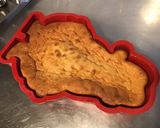 Une image de l'étape 8 de Gâteau « père Noël » à la farine d épeautre et jus de pêches de vigne.