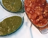 A picture of step 10 of Plum sauce in two different way.