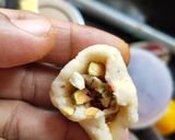 A picture of step 5 of Double meetha(dryfruits stuffed gulabjamun stuffed rasgulla).
