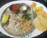 A picture of step 1 of Masala papad.