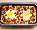 รูปขั้นตอนการทำที่ 5 ของ ผักโขมไข่ดาวอบชีส Baked Spinach