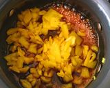 A picture of step 2 of Pineapple Jagarry Payasam.