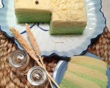 Foto langkah ke 7 dari resep Bolu Lapis Pandan Kukus.