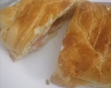 Foto del paso 1 de la receta: Trenza de pollo, queso, jamón y pimiento