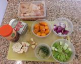 A picture of step 1 of Chicken broth.