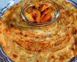 A picture of step 4 of Masala Lachha Paratha.