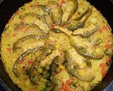 รูปขั้นตอนการทำที่ 4 ของ ข้าวผัดสเปน (Paella)