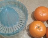 A picture of step 2 of Cream Custard shots with orange sauce.