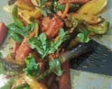 A picture of step 9 of Tawa fry vegetables.