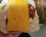 A picture of step 7 of My Naughty Sandwich Burger with Salad.