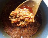 A picture of step 3 of Semo-masa with quick and easy miyan taushe.