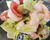 A picture of step 6 of My Sour Cream Prawn Salad And Olives.😁.