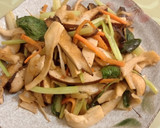 炒杏菇豆乾（全素）的食譜步驟3照片