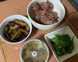 รูปขั้นตอนการทำที่ 1 ของ ข้าวต้มเนื้อสับใส่เห็ดหอม