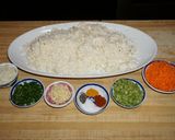 A picture of step 1 of Yellow cauliflower rice.