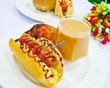 A picture of step 1 of Hot dog buns.