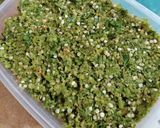 A picture of step 3 of Freezed Green Chilli Cubes.