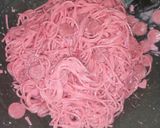 Foto langkah ke 4 dari resep Spagetti Dragon Fruit.