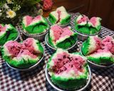 Foto langkah ke 7 dari resep Bolu Kukus Semangka.