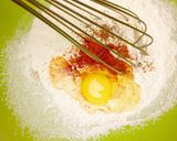 A picture of step 1 of Batter bread.