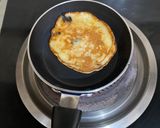 A picture of step 4 of 10 min Breakfast | Banana chocolate chip quick pancake batter.