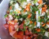 A picture of step 3 of Oats veggies omelette.