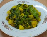A picture of step 11 of Malabar Spenich with potatoes,A Classic Bengali Dish.