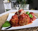 Une image de l'étape 7 de Polpette al Sugo, boulettes sauce tomate.