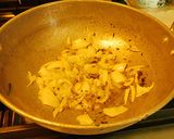 A picture of step 6 of Banana masala powder (Podimas in Tamil) mixed with rice.