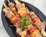 Foto langkah ke 5 dari resep Sate Daging Sapi Masak Teflon.