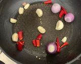 A picture of step 2 of Red Curry with Fish Balls ❤️.