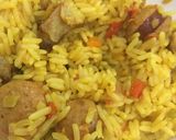 Foto del paso 6 de la receta: Arroz con salchichas y cúrcuma