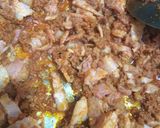 A picture of step 2 of Frijoles Charros.