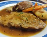 Foto del paso 9 de la receta: Cinta de Lomo con Naranja, Salsa de Humo y Hoisin al Papillote con sus Patatas y Zanahorias